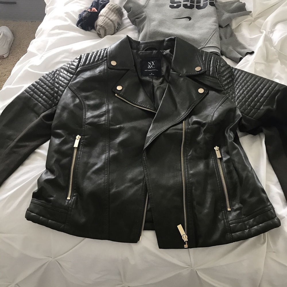 new york and company leather jacket